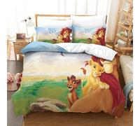 The Lion King Ensemble De Literie Imprim¿¿ D Ensemble De Pi¿¿Ces Housse De Couette En Microfibre Douce Avec Fermeture ¿¿Clair Cach¿¿E Taies D'oreiller Ho