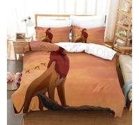The Lion King Ensemble De Literie Imprim¿¿ D Housse De Couette En Microfibre Douce Pour Enfants Et Adolescents Avec Taie D'oreiller Zipp¿¿E King£¿Xcm£©