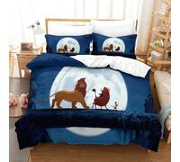 The Lion King Ensemble De Literie Imprim¿¿ En D Parure De Lit Housse De Couette Cartoon,Sets De Housse Couette En Microfibre,Doux Et Confortable Single