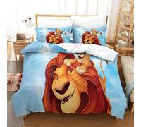 The Lion King Ensemble De Literie ¿¿ Motif Imprim¿¿ D Housse De Couette ¿¿ Th¿¿Me Ultra Douce Pour Enfants Adolescents Avec Taie D'oreiller ¿¿ Fermeture ¿¿C