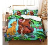 The Lion King Housse De Couette Imprim¿¿E En D Ensemble De Literie Pi¿¿Ces Avec Taies D'oreiller Entretien Facile Housse De Couette Confortable En Poly