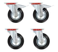 The Living Store 12 pcs. Roulettes pivotantes 160 mm