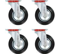 The Living Store 12 pcs. Roulettes pivotantes 160 mm