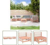 The Living Store 8-pcs. Salon de jardin en bois massif Douglas