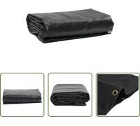 The Living Store Abdeckplane Anthrazit 1,5x20 m 650 g/m²
