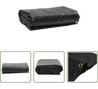 The Living Store Abdeckplane Anthrazit 3x3 m 650 g/m²