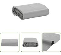 The Living Store Abdeckplane Grau 5x6 m 650 g/m²
