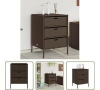 The Living Store Armoire de jardin Marron 55x59x80 cm Poly rotin