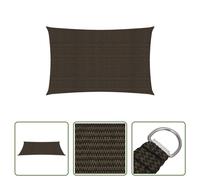 The Living Store Auvent 160 g/m² Marron 4x6 m HDPE