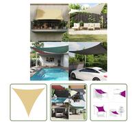 The Living Store Auvent couleur sable 5x5x5 m 100% polyester Oxford