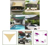 The Living Store Auvent couleur sable 7x5x5 m 100% polyester Oxford