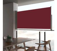 The Living Store – Auvent latéral extensible 80 × 300 cm, rouge