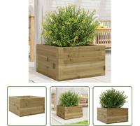 The Living Store Bac à plantes 40x40x23 cm Bois de pin imprégné