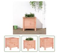 The Living Store bac à plantes 40x40x39 cm bois massif douglas