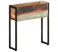 The Living Store Bac à plantes 60x20x68 cm Vieux bois massif