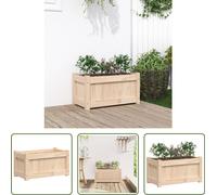 The Living Store Bac à plantes 60x31x31 cm pin massif