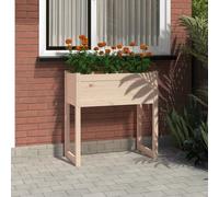The Living Store Bac à plantes 78x40x81 cm pin massif