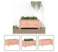 The Living Store Bac à plantes 82,5x40x39 cm bois massif douglas