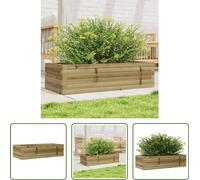 The Living Store Bac à plantes 90x40x23 cm Bois de pin imprégné