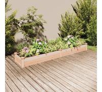 The Living Store Bac surélevé avec insert 240x45x25 cm Sapin massif