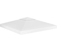 The Living Store Bâche de toit de pavillon avec conduit de cheminée 310 g/m² 3x3 m Blanc