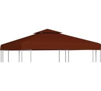 The Living Store Bâche de toit de pavillon avec conduit de cheminée 310 g/m² 3x3 m Terracota