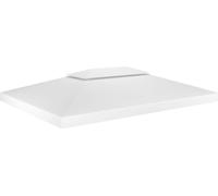 The Living Store Bâche de toit de pavillon avec conduit de cheminée 310 g/m² 4x3 m Blanc