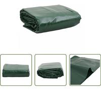 The Living Store bâche verte 3,5x5 m 650 g/m²