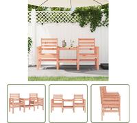 The Living Store Banc de jardin avec table 2 places bois massif douglas