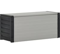 The Living Store Box pour poubelles Gris 85x34x40 cm