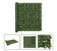 The Living Store Brise-Vue Balcon avec Feuilles Vert Foncé 500x150 cm
