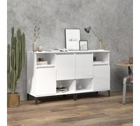 The Living Store Buffets 2 pcs. Blanc brillant 60x35x70 cm Bois composite