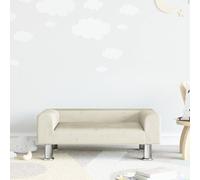The Living Store Canapé pour enfants Crème 70x45x26.5 cm Velours