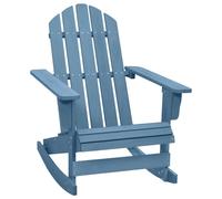 The Living Store Chaise à bascule Adirondack en bois massif de sapin bleu