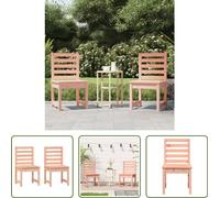 The Living Store chaises de jardin 2 pcs 50x48x91,5 cm bois massif douglas