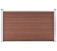 The Living Store Clôture de jardin WPC 180×105 cm Marron