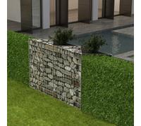 The Living Store Corbeille à gabion Bac à plantes Bac à légumes en acier 120×30×100 cm