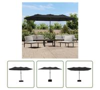 The Living Store double parasol noir 449x245 cm