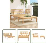 The Living Store Ensemble de 2 canapés de jardin en palettes de bois massif d'acacia