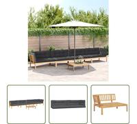 The Living Store Ensemble de 5 canapés de jardin en palettes avec coussins en acacia