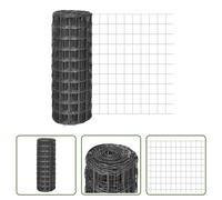 The Living Store Euro clôture acier 10 x 1 m gris