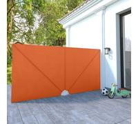 The Living Store Éventail latéral de terrasse pliable Terracotta-Rouge 400×200 cm