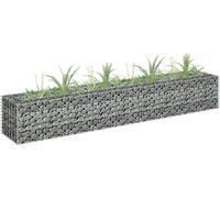 The Living Store Gabionen Plateau de jardin Acier galvanisé 180×30×30 cm