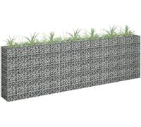 The Living Store Gabionen Plateau de jardin Acier galvanisé 270 x 30 x 90 cm