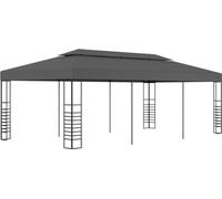 The Living Store Gartenpavillon 3x6 m Anthrazit