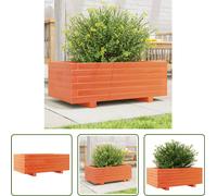 The Living Store Jardinière Marron Cire 70x40x26,5 cm Pin massif