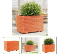 The Living Store Jardinière Marron Cire 70x40x49,5 cm Pin massif
