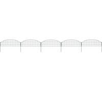 The Living Store Kit de clôture de jardin Convex 77,3x26 cm Vert