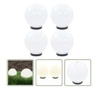 The Living Store Lampes de jardin à LED 4 pcs. Sphérique 20 cm PMMA