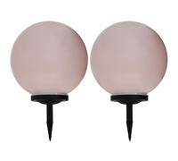 The Living Store Lampes solaires d'extérieur 2 pcs. LED Boule 40 cm RGB